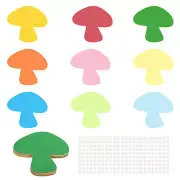 Mushroom Cutouts, 216 Pack Paper Mushroom, Colorful Mushroom Cutout