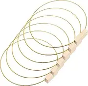 NOLITOY 6 Set Round Metal Floral Hoop with Base DIY Wreath Decor for Centerpiece Elegant Iron Rings for Table Decoration for Weddings Special Events