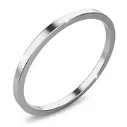 White Gold Simplicity Slim Ring