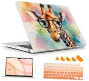 Case for MacBook Air 15 Inch 2025 2024 2023 Release M4 A3241 M3 Glasses Giraffe