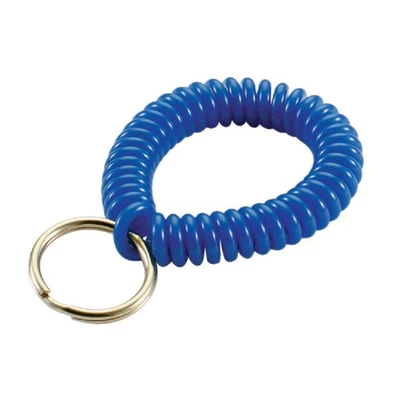 Lucky Line Tempered Steel 7/8 In. Ring Wrist Coil Key Chain 41001 Lucky Line