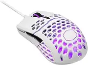 Cooler Master MM711 Gaming Mouse with Ultraweave Cable, White Glossy