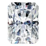 Gemstone Moissanite Pure Light D-E-F Color 11X9mm Emerald Radiant Cut