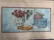 Once Upon a Time Vintage Crewel Kit NIP 8x16 Romantic Still Life Flowers Book