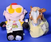 Build-a-Bear Friends TV Show Bear + Turkey Headpiece Shirt + Armadillo Costume