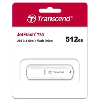 在飛比找Yahoo奇摩購物中心優惠-創見 Transcend JF730 512G 白色 USB