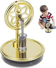 Stirling Engine | Low-Temperature Electricity Generator Model | Educational Science Kits Home Desktop Decoration for Parents, Kids