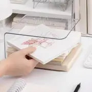 Clear Magazine Holder Desk File Holder for Laptop Book Office Desk