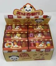 QIHAO Junk Food Erasers. Display Box W/ 24 Boxes. Variety Of 4 Different Sets.