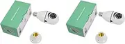 Binxind 2X 5G WiFi Bulb Night Vision Camera Surveillance Full Color Automatic Human Tracking Video Security Monitor Cam