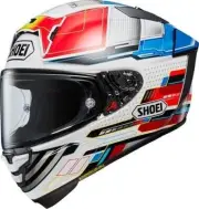 SHOEI X-Fifteen PROXY TC-10 WHITE/RED SHOEI X15 Helmet Size XS,S,M,L,XL,XXL New