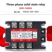 Three-phase solid state relay 100 PQSSR-3DA DC control AC SSR3-100DA