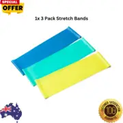 1x 3 Pack Stretch Bands Fitness Exercise