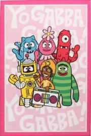 New Non Slip Yo Gabba Gabba Blue Team Carpet Area Rug Floor Covering 150x100cm