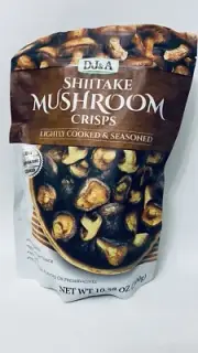 DJ & A Shiitake Mushroom Crisps Lightly Cooked & Seasoned 10.58 Oz (300gr) Vegan