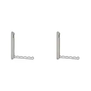 2PK Joseph Joseph Orderly Retractable Hang Rail Closet Organiser 26cm Ecru