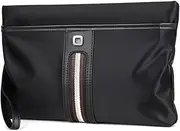 [Sosimcoty] Men's Oxford Clutch Bag Large Capacity Business Clutch Bags Wallet Pockets with Zipper Wallets for Men with Wrist Strap Wrist Bag Work Travel Casual