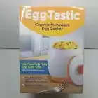 EGG TASTIC Ceramic Microwave EGG COOKER Poached - As Seen On TV - NEW IN BOX