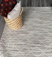 Argyle Natural Runner Wool Rug