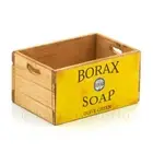 Dolls House Borax Olive Green Branded Wooden Crate