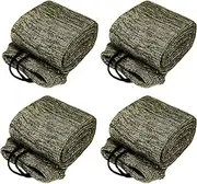 [GUGULUZA] 4-Pack Thick Gun Socks for Storage Rifle and Shotguns with or without Scope, Silicone-Treated, Drawstring Closure, 52 Inches