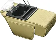 Générique Center Console Cover, Car Armrest Holder, Phone Holder Cushion, Multifunctional Center Console Cover with Armrest Cushion, Phone Holders, and Cup Holder for Enhanced Car Interior Protection