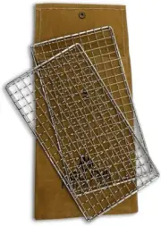 Hellfire Bushcraft Grill Stainless Steel Campfire Cooking Grate (2-Pack) Port...