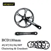 Litepro Hollow CNC AL7075 Folding Road Bike Chainring Crankset BCD130mm 45T-58T