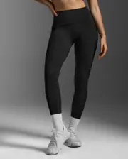 Bio Nylon Hi-Rise Compression Tights, 2XU, L, Black/Black, Female