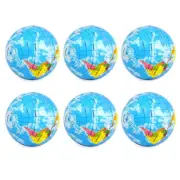 6 Pack Earth Stress Balls,4 Inches Earth Theme Squeeze Balls ,Stress Relief5621