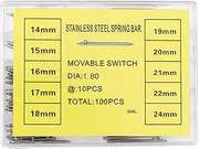 14-24mm Steel Watch Band Spring Bar Assortment Watchmaker Repair Box Watch Strap Link Pins