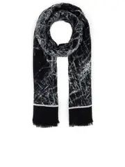Alexander Mcqueen Smashed Glass Wool Scarf