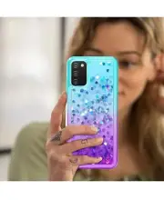 For Samsung Galaxy A13 4G/5G Case Glitter Phone Cover Blue Purple Galaxy Wireles