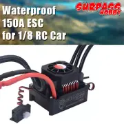 SURPASSHOBBY KK 150A ESC Waterproof for 1/8 RC Car 4076 4068 Brushless RC Motor