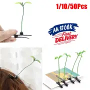 1-50pcs sprout barrette Practical Grass Hairpins Adorable Bean Sprout Hair Clips