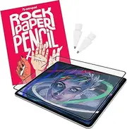Astropad Rock Paper Pencil 2 – Paper Feel Screen Protector for iPad Mini 6th Gen + Apple Pencil Tips 2 Pack – Compatible with Apple Pencil 1st and 2nd Gen – Metal Pencil Nibs – Drawing – Writing