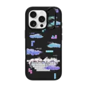 iPhone 16 Pro Impact Ring Stand Case MagSafe Compatible Tetris Cats by Mond Kim