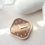 Walnuts Clock Silents Bedsides Table Clock for Stylish Interior