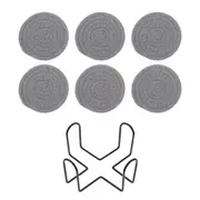 Coasters for Drink Absorbent 6Pcs Absorbent Drink Coasters Set Heat Resistant Coaster Braided with Holder