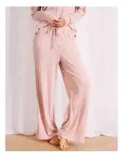 [Chloe & Lola] Cosy Rib Wide Leg Pant in Terracotta