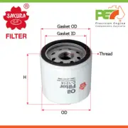 New * SAKURA * Oil Filter For TOYOTA SPARKY 1.3L S221E 2000-2003 (for: Daihatsu)