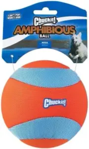 ChuckIt Amphibious Unsinkable Mega Ball Water Fetch for Medium & Large Dogs