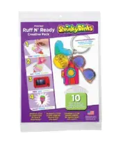 Activity kids Arts Shrinky Dinks Frosted RUFF N'READY Creative Pack 10 Sheets