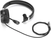 Type C Single Ear Headset Business Headset Noise Canceling Mic Audio Control for Office Communication