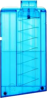 WORKER 10 Short Darts Stefan Magazine Quick Reload Clip for Modified Nerf Blaster Color Blue Transparent