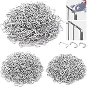 Rustark 1500 Pcs Galvanized Hog Rings Size Assorted Set with 3/8", 3/4", 1/2" Upholstery Hog Rings Set for Furniture,Fencing,Bagging, Railing, Sausage Casing, Meat bags, Shock Cords