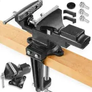 Dual-Purpose Combined Universal Vise 3.3" with 360° Swivel Base Work, Bench V...