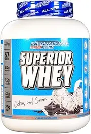 International Protein Superior Whey Cookies & Cream Protein Powder 2.27 kg