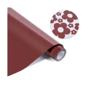 HTVRONT Puff Vinyl Heat Transfer -10" x 6ft Reddish Brown 3D Puff Heat Transf...
