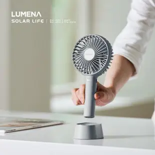 【N9】LUMENA FAN USB充電式手持風扇-PRO4(手持電風扇 隨身風扇 立扇桌扇 USB充電風扇 迷你小風扇)